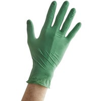 Showa Green Biodegradable Nitrile 4 Mil Powder-Free Gloves - 100/Box