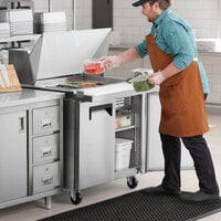 Avantco APT-36M-HC 36 inch 2 Door Mega Top Refrigerated Sandwich Prep Table