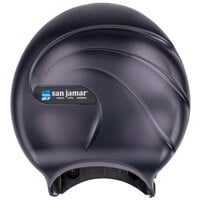 San Jamar R2090TBK Oceans Single Roll Jumbo Toilet Tissue Dispenser - Black Pearl
