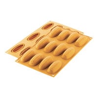 Silikomart Pannocchia 12 Compartment Corn Silicone Baking Mold - 1 1/16" x 13/16" x 2 11/16" Cavities PANNOCCHIA