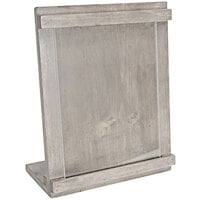 Cal-Mil Aspen 10 3/4" x 5 1/2" x 14 1/4" Gray Pine Displayette with Acrylic Holder