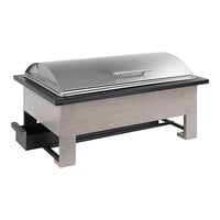 Cal-Mil Aspen Full Size Gray Pine Chafer with Lid 22415-110