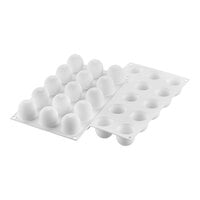 Silikomart Curve Dome 15 Compartment White Silicone Baking Mold - 1 9/16" x 1 9/16" Cavities CURVE DOME 40