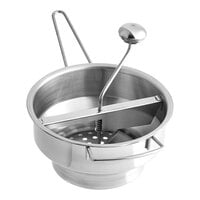 Choice Prep Stainless Steel Rotary Food Mill with 3 XL Sieves - 3.5 Qt. Capacity