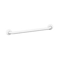 American Specialties, Inc. 10-3801-36W 36" White Powder-Coated Grab Bar with Snap Flange