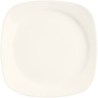 RAK Porcelain Ska 5 1/2" Ivory Square Porcelain Flat Plate - 24/Case