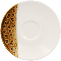 RAK Porcelain Wild 5 1/8" Brown Porcelain Saucer - 12/Case