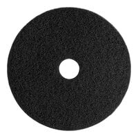 Lavex Basics 20" Black Stripping Floor Machine Pad - 5/Case