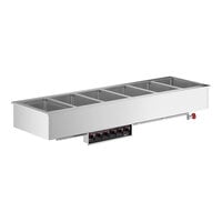 ServIt SDW-6H Six Pan Full Size Insulated Drop-In Hot Food Well - 208/240V