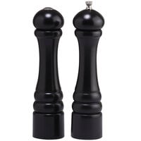 Chef Specialties 10500 Professional Series 10" Customizable Imperial Ebony Finish Pepper Mill and Salt Shaker