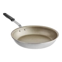 Vollrath Wear-Ever 14" Aluminum Non-Stick Fry Pan with PowerCoat2 Coating and Black Silicone Handle 672214