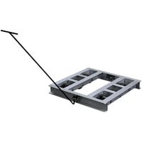 B&P Manufacturing 40" x 48" 6-Roller Aluminum Pallet Dolly 4048-6T - 4,000 lb. Capacity