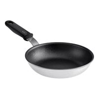Vollrath Wear-Ever 8" Aluminum Non-Stick Fry Pan with Rivetless Interior, CeramiGuard II Coating, and Black Silicone Handle 562408