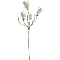 Kalalou 40" Artificial Wavy Small White Floral Stems - 6/Case