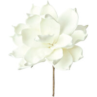 Kalalou 6" Artificial Medium White Floral Stems - 6/Case