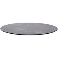 BFM Seating Tribeca Round Pietro Composite Laminate Outdoor Table Top with Knife Edge for BFM Table Bases