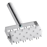 Choice 5 1/2" Wide Dough Docker with Stainless Steel Handle - 1/3" Stainless Steel Pins