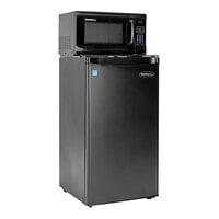 Danby 3.2MF4-7A1 One Plug 3.2 Cu. Ft. Black Solid Door Reach-In Refrigerator with Microwave