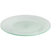 Rosseto Kalderon Spiro 15 5/8" Round White Glass Platter