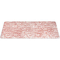 Rosseto Kalderon Corteccia 31" x 12" Rectangular Red Glass Wide Riser Shelf