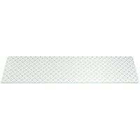Rosseto Kalderon Zenit 31" x 8" Rectangular White Glass Narrow Riser Shelf