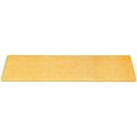 Rosseto Kalderon Foglia 31" x 8" Rectangular Yellow Glass Narrow Riser Shelf