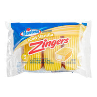 Hostess Zingers Single Serve Iced Vanilla Cake 3-Count 3.81 oz. - 36/Case