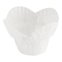 Baker's Mark White Large Rounded Muffin Wrap 2" x 2 3/4" - 100/Pack