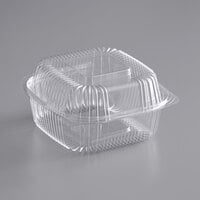 Stalk Market Clear PLA Hinged Container 6" x 6" - 240/Case