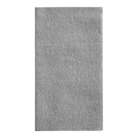 Choice Touchstone Black Customizable Tweed Linen-Feel 1/8 Fold Dinner Napkin 15" x 17" - 300/Case