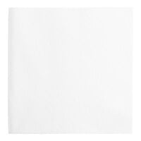 Choice Touchstone White Customizable Linen-Feel 1/4 Fold Beverage Napkin 10" x 10" - 100/Pack