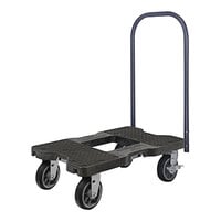 Snap-Loc E-Track All-Terrain 1500 lb. Black Push Cart Dolly SL1500P6B