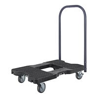 Snap-Loc E-Track General Purpose 1200 lb. Black Push Cart Dolly SL1200P4TB