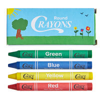 Choice 4 Pack Kids Restaurant Crayons in Print Box   - 100/Pack