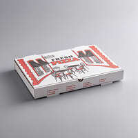 Choice 17 inch x 25 inch x 2 inch White Corrugated Pizza Box Bulk Pack - 25/Bundle