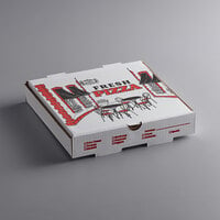 Choice 10 inch x 10 inch x 2 inch White Corrugated Pizza Box Bulk Pack - 50/Bundle