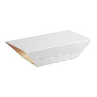 Carnival King White Kraft Paper Food Sleeves for 3 lb. Food Trays - 250/Case