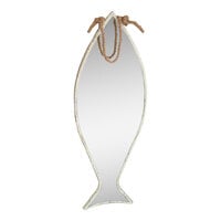 Kalalou 12 5/8" x 39 13/16" Vertical Fish Mirror With Rope Hanger