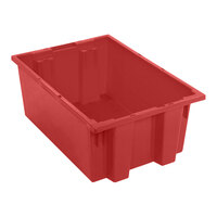 Quantum 19 1/2" x 13 1/2" x 8" Red Stack and Nest Tote SNT200RD