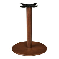 Perfect Tables 17" Indoor Round Wood Grain 3" Standard Height Column Base
