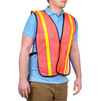 Cordova Orange High Visibility Mesh Safety Vest with 1 inch Reflective Tape