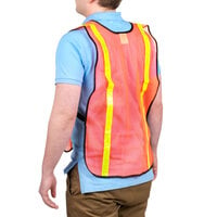 Cordova Orange High Visibility Mesh Safety Vest with 1 inch Reflective Tape