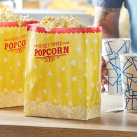 Carnival King 7 1/2" x 3 1/2" x 9 3/4" 130 oz. Popcorn Bag - 500/Case