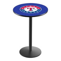 Holland Bar Stool 30" Round Texas Rangers Counter Height Pub Table with Round Base