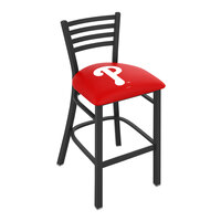Holland Bar Stool Philadelphia Phillies Bar Height Stool with Ladder Back and Padded Seat