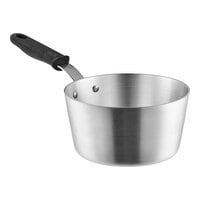 Vollrath Wear-Ever 2.75 Qt. Tapered Aluminum Sauce Pan with Black Silicone Handle 6821275