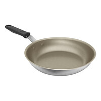 Vollrath Wear-Ever 10" Aluminum Non-Stick Fry Pan with Rivetless Interior, PowerCoat2 Coating, and Black Silicone Handle 562210