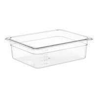 Choice 1/2 Size 4" Deep Clear Polycarbonate Food Pan