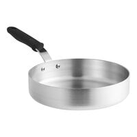 Vollrath Wear-Ever 3 Qt. Straight-Sided Aluminum Saute Pan with Black Silicone Handle 672130