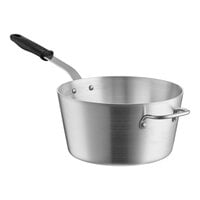 Vollrath Wear-Ever 7 Qt. Tapered Aluminum Sauce Pan with Black Silicone Handle 682170